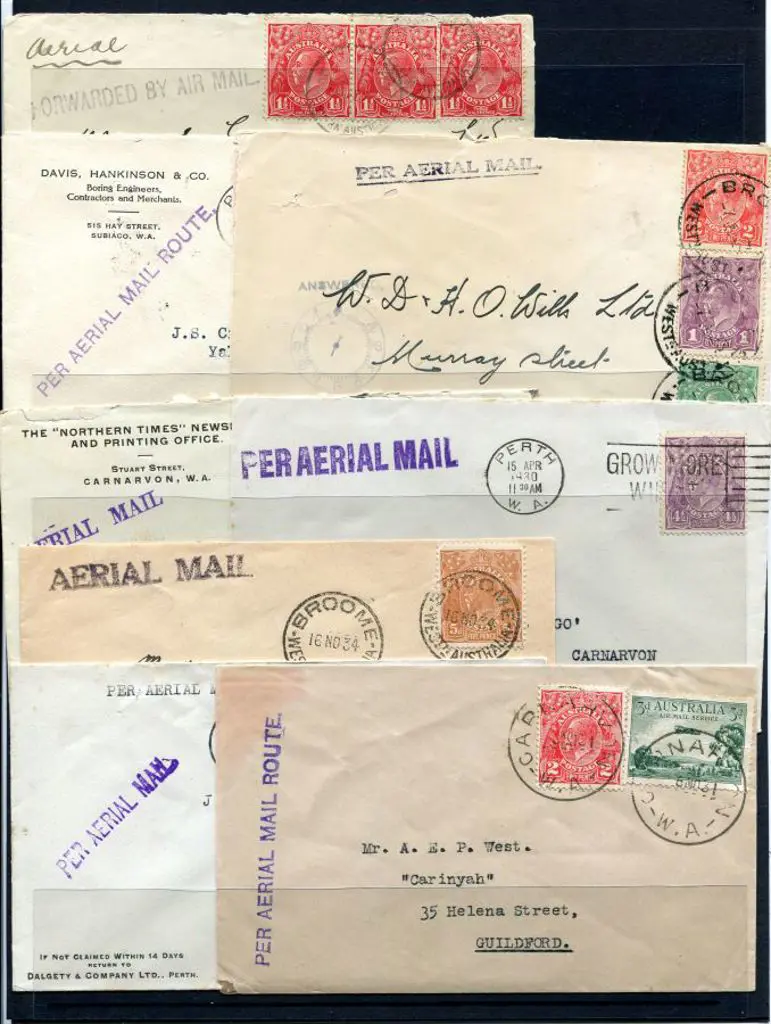1930-1935 range of WA internally flown commercial ... Image 1++