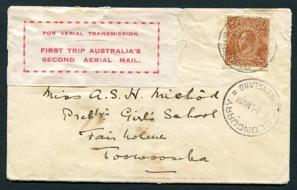 1922 (2nd Nov) Cloncurry to Charleville cover & ... Image 1++
