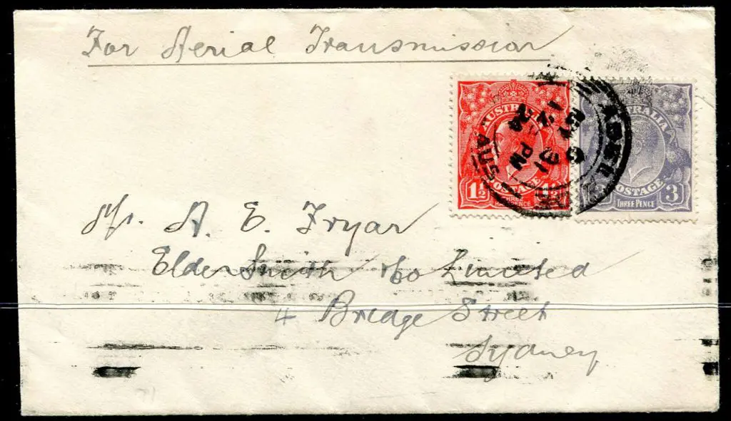 1924 (2nd June) Adelaide to Sydney per Australian ... Image 1++