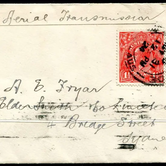 1924 (2nd June) Adelaide to Sydney per Australian ...