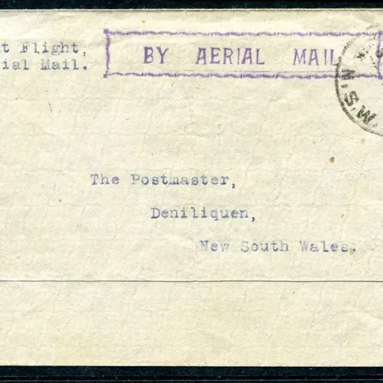 1925 (21st July) Broken Hill to Deniliquen "Per ...