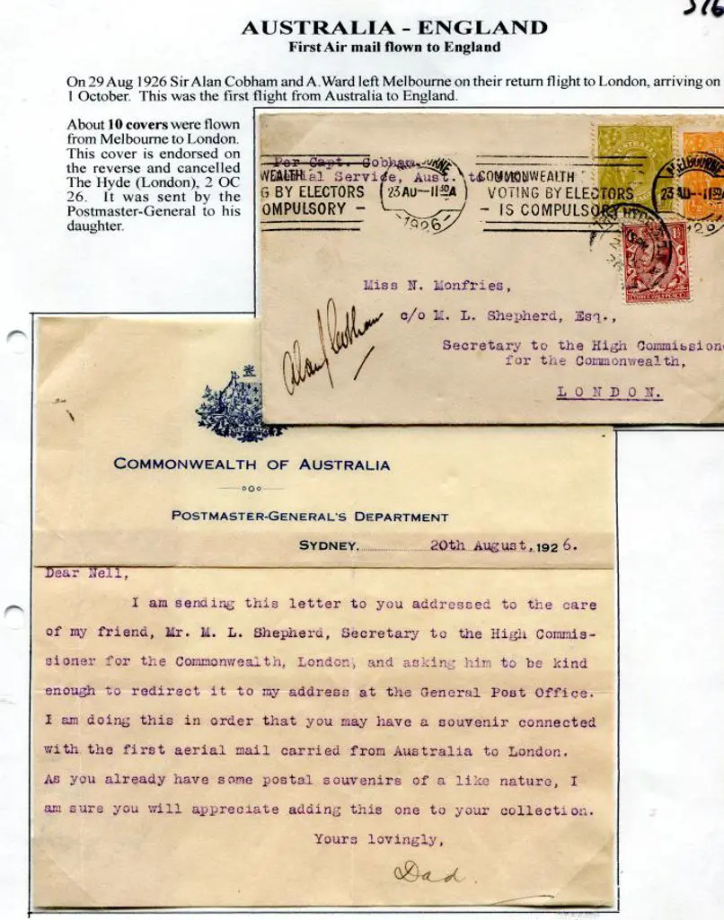 1926 (30th June) Melbourne to London cover with ½d ... Image 1++