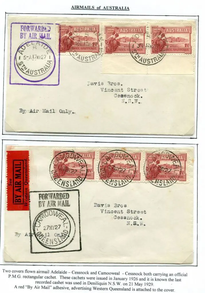 1927 (17th May) Adelaide to Cessnock & Camooweal ... Image 1++