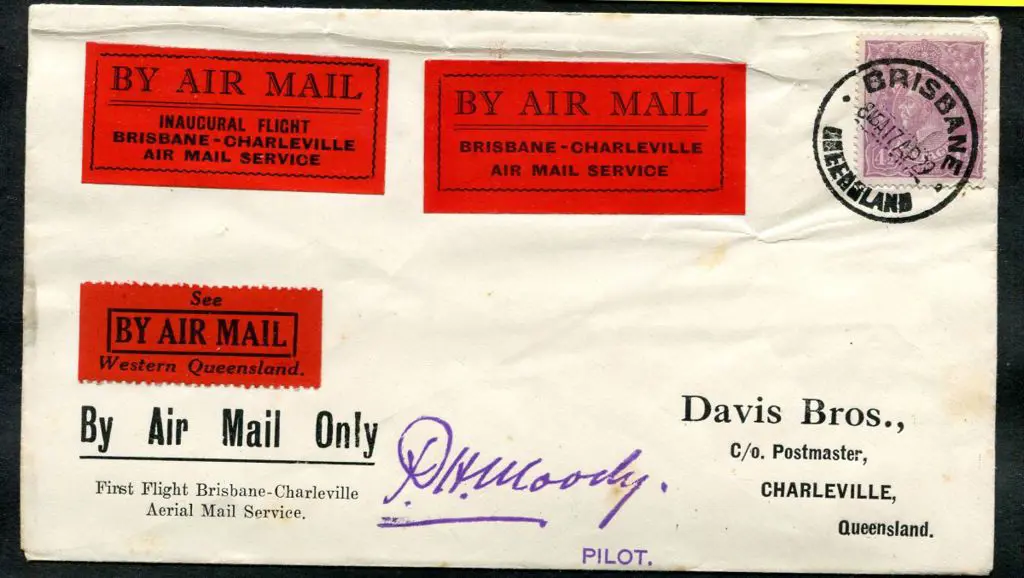 1929 (17th Apr) Brisbane to Charleville by Qantas ... Image 1++