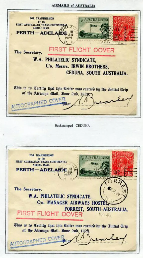 1929 (2nd June) Adelaide to Ceduna, Adelaide to ... Image 1++