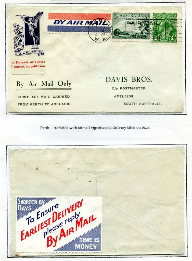 1929 (2nd June) Adelaide to Perth & return ... Image 1++