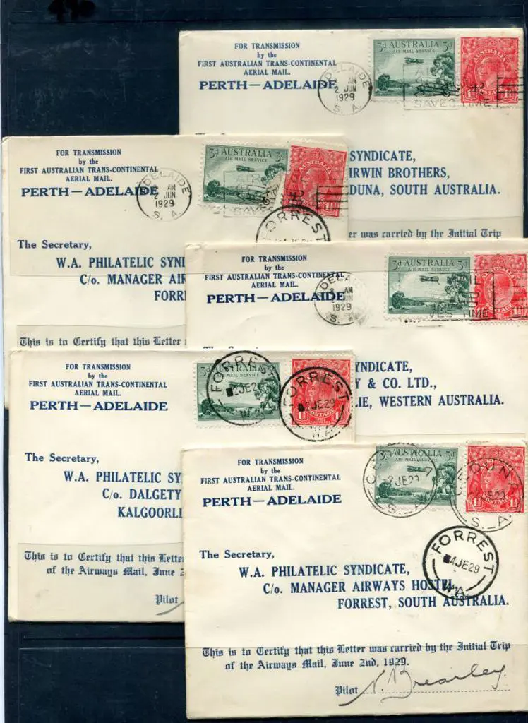 1929 (2nd June) Adelaide to Perth intermediates ... Image 1++