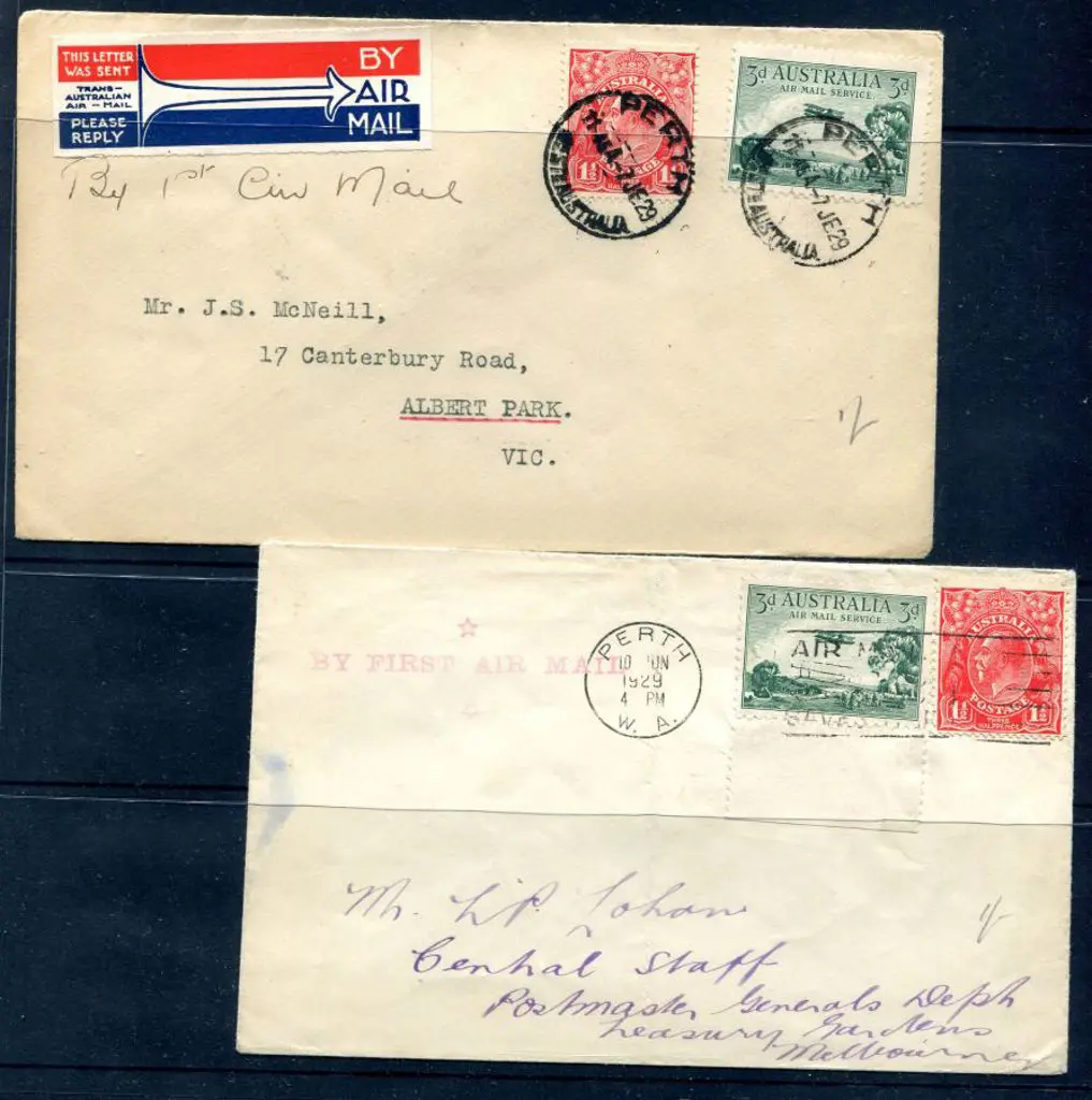 1929 (9th June) Perth to Adelaide by WA Airways ... Image 1++