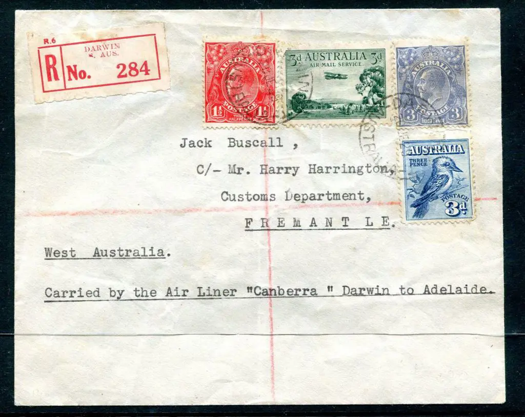 1929 (10th June) Darwin to Adelaide intermediate ... Image 1++