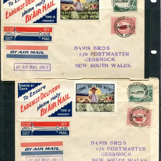 1929 (28th Sept) Perth to Cessnock by W.A.A. on ...