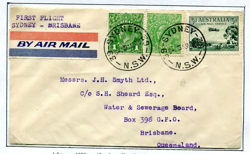 1930 (1st Jan) Sydney to Brisbane ANA flight per ... Image 1++