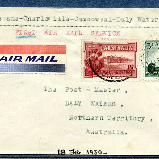1930 (19th Feb) Camooweal to Daly Waters by ...