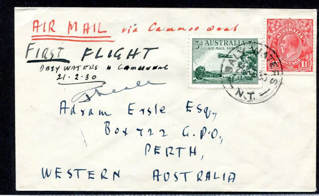1930 (19th Feb) Daly Waters to Camooweal flight ... Image 1++