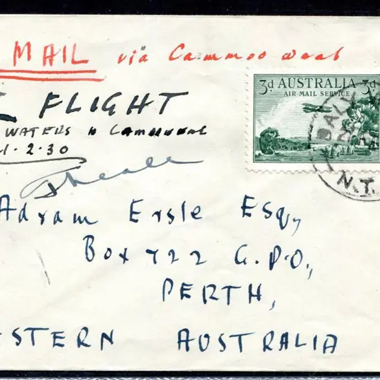 1930 (19th Feb) Daly Waters to Camooweal flight ...