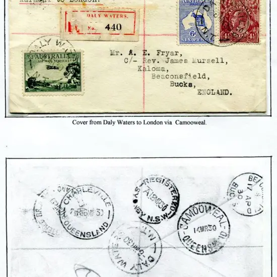 1930 (19th Feb) ditto & onwards to Brisbane, then ...