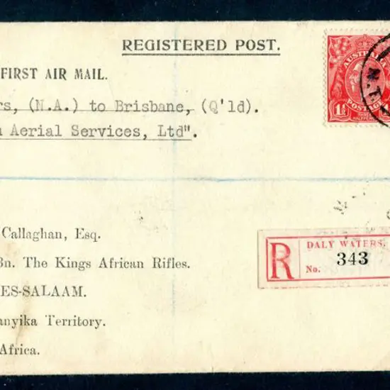 1930 (19th Feb) ditto on pre-printed Registered ...