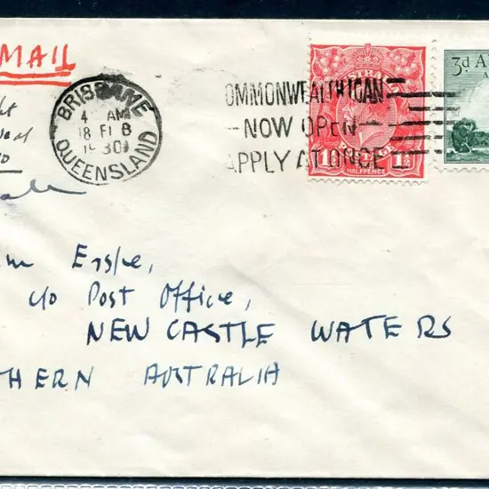 1930 (19th Feb) Camooweal to Newcastle Waters ...