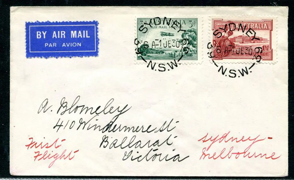 1930 (1st June) Sydney to Melbourne direct service ... Image 1++