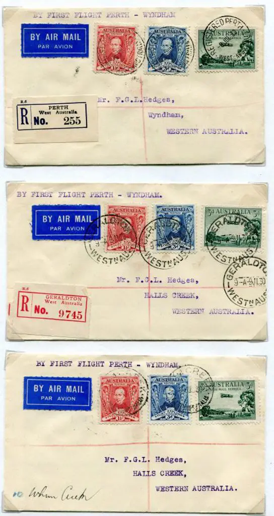 1930 (10th July) Perth to Wyndham plus ... Image 1++