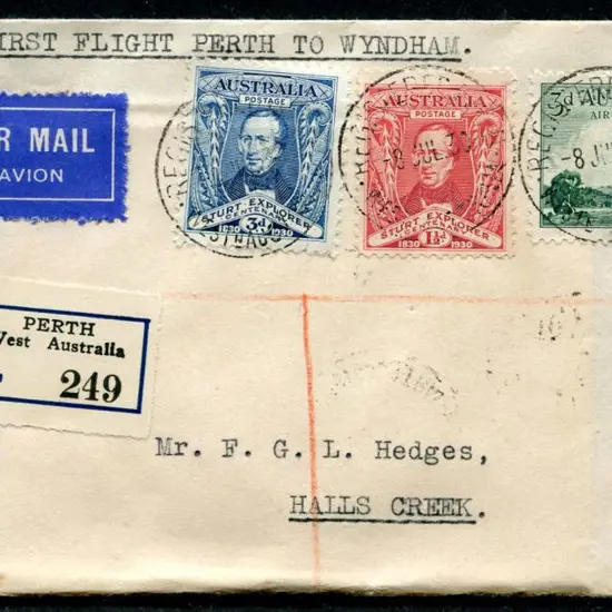 1930 (13th July) Perth to Hall's Creek. AAMC 165a, ...