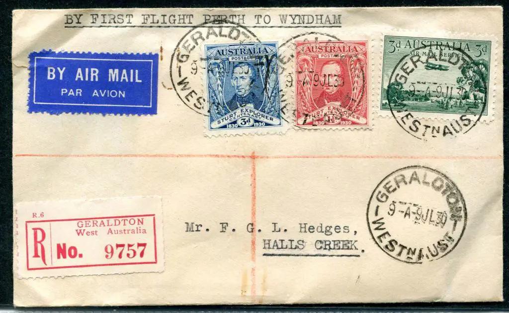 1930 (13th July) Geraldton to Hall's Creek. AAMC ... Image 1++