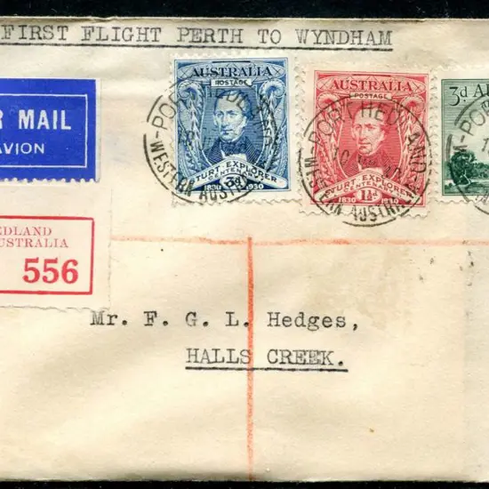 1930 (13th July) Port Hedland to Hall's Creek. ...