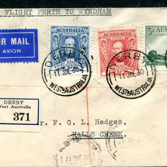 1930 (13th July) Derby to Hall's Creek. AAMC 165a, ...