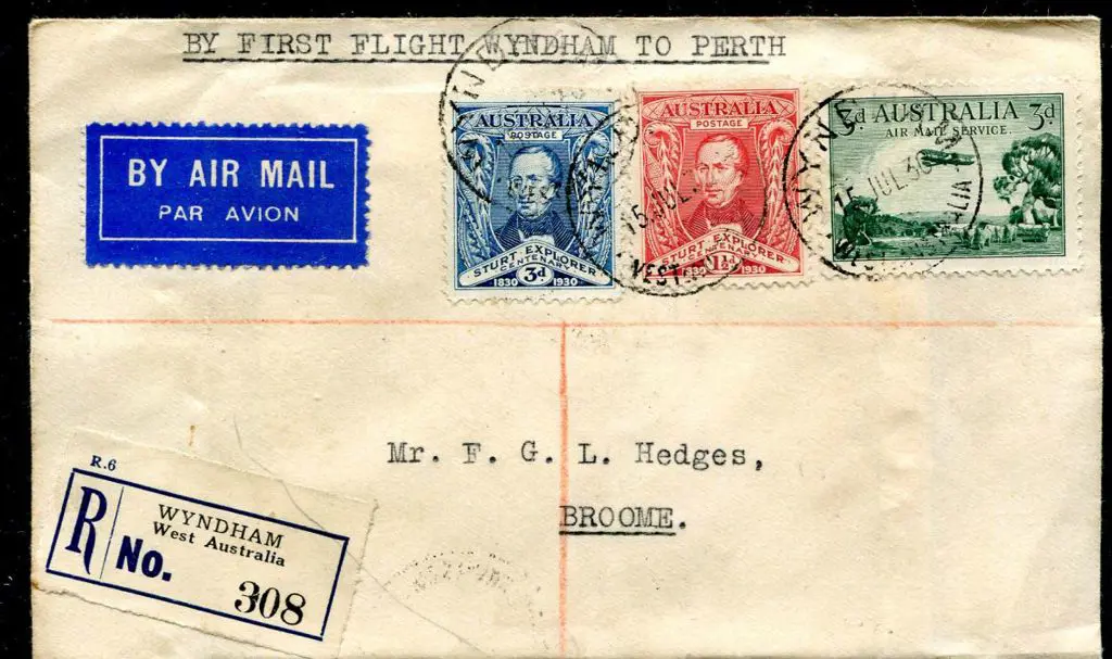 1930 (13th July) Wyndham to Broome with 17 JL 30 ... Image 1++