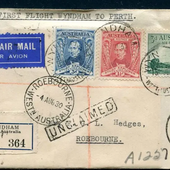 1930 (13th July) Wyndham to Roebourne with 20 JUL ...