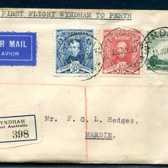 1930 (13th July) Wyndham to Mardi with Onslow 20 ...
