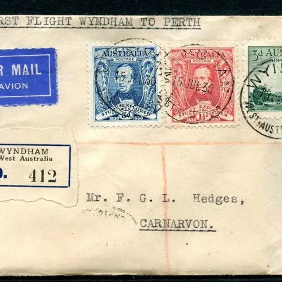 1930 (13th July) Wyndham to Carnarvon with 20 JY ...