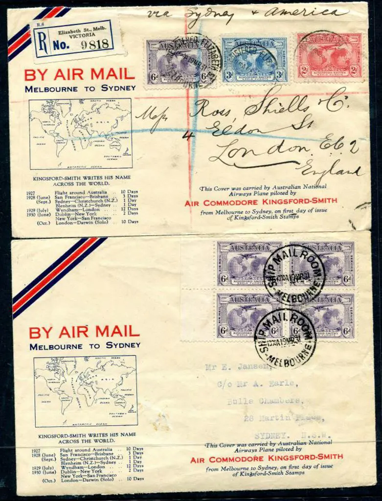 1931 (19th Mar) Melbourne to Sydney boxed map ... Image 1++