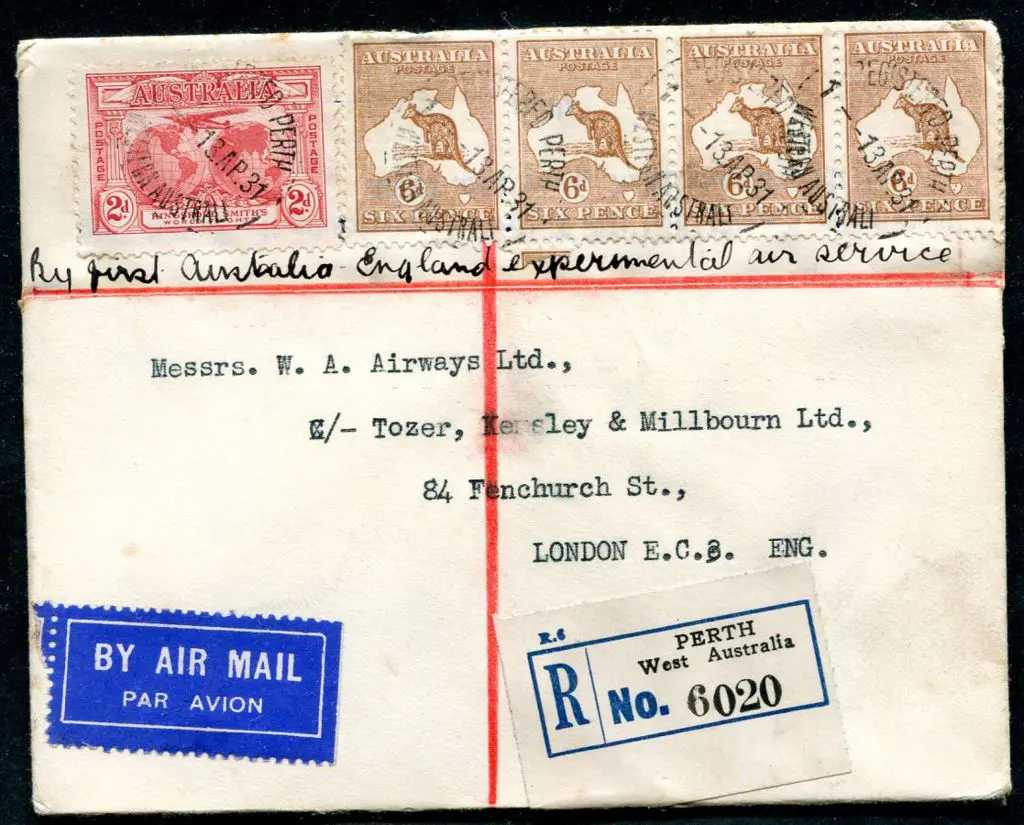 1931 (23rd Apr) ditto but 2d KS & 6d kangaroo ... Image 1++
