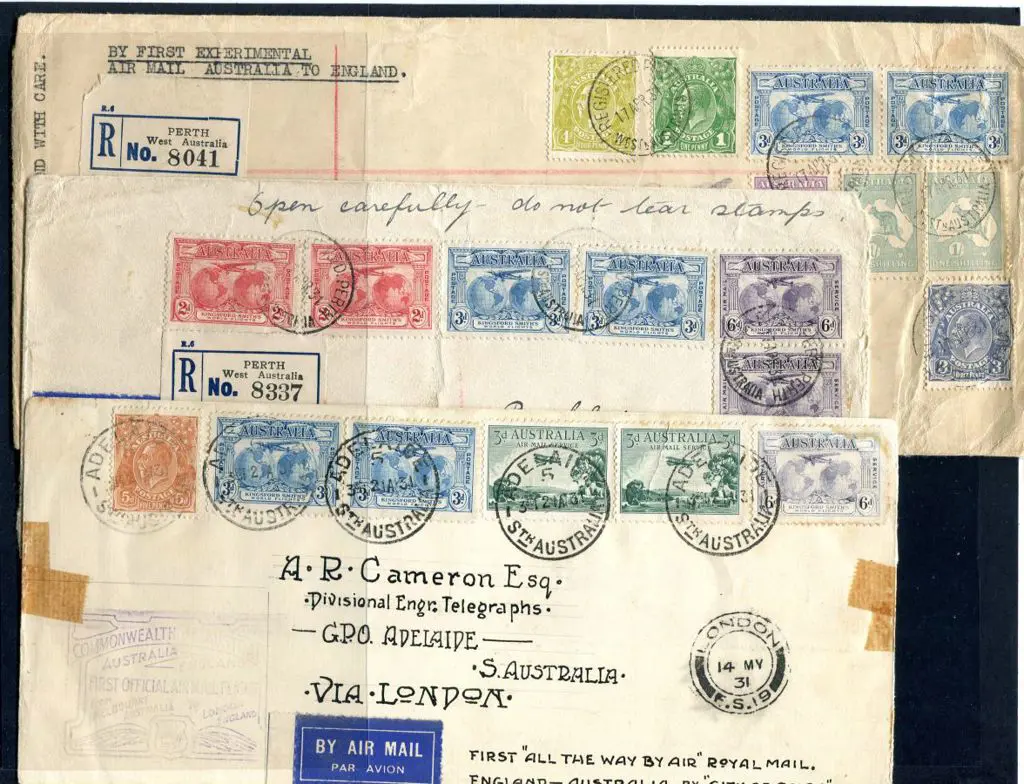 1931 (23rd Apr) ditto but with 3d KS pair & 1/- ... Image 1++