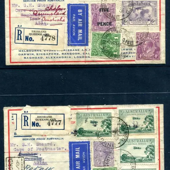1931 (23rd Apr) Australia to Bushire, Persia & ...