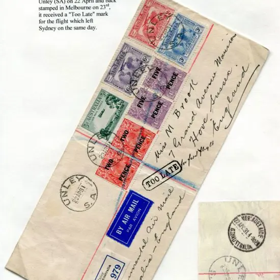 1931 (23rd Apr) Intended for the "By First ...