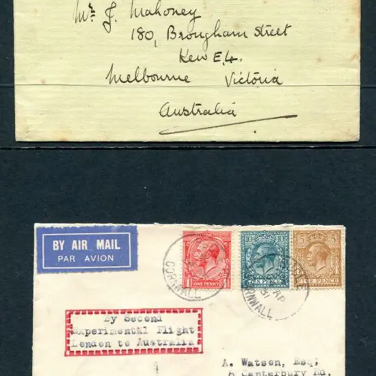 1931 (25th Apr) England to Australia Imperial ...