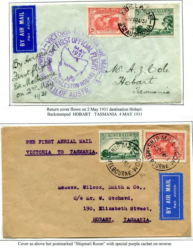 1931 (1st-2nd May) ditto but 2 covers each with 3d ... Image 1++