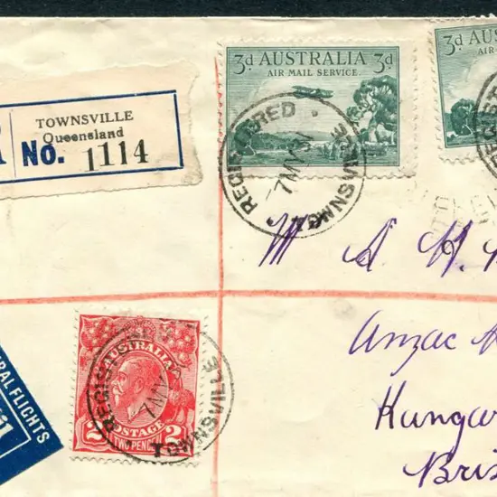 1931 (7th May) ditto but registered Townsville ...