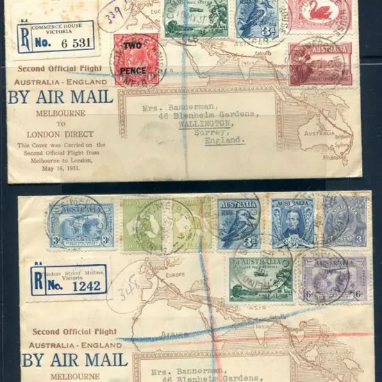 1931 (15th May) Australia to England Second ...