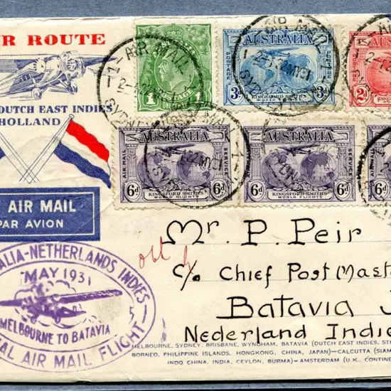 1931 (22nd May) Australia to Java leg on the KLM ...