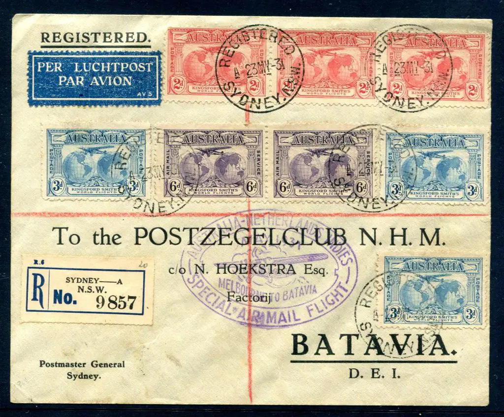 1931 (22nd May) ditto but Registered with KS set ... Image 1++