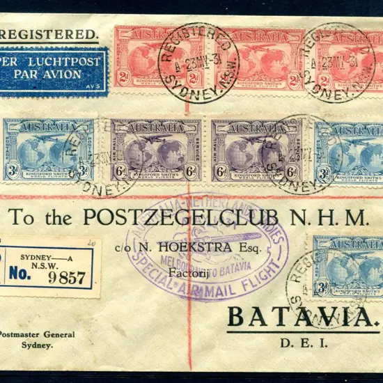 1931 (22nd May) ditto but Registered with KS set ...