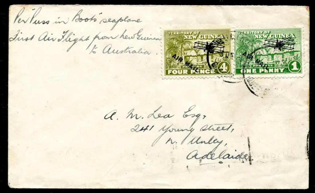 1931 (11th Nov) Port Moresby to Brisbane cover ... Image 1++