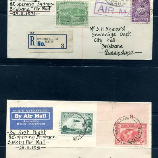 1931 (24th Nov) Sydney to Brisbane & return New ...