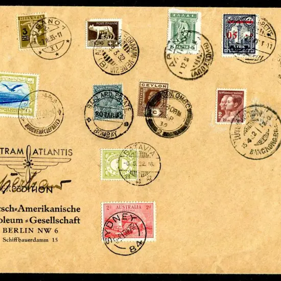 1932 (2nd Jan) Germany to Australia "Bertram ...