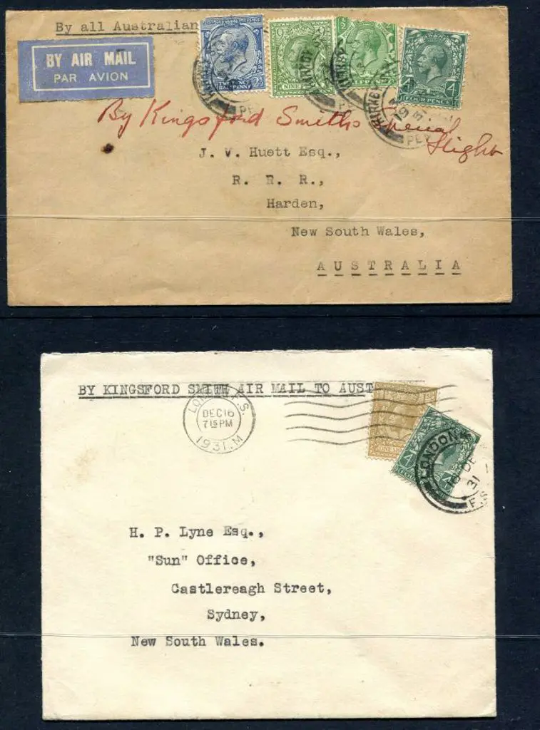 1932 (7th Jan) ditto with 2 plain covers both ... Image 1++