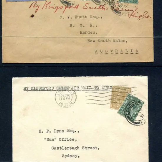 1932 (7th Jan) ditto with 2 plain covers both ...