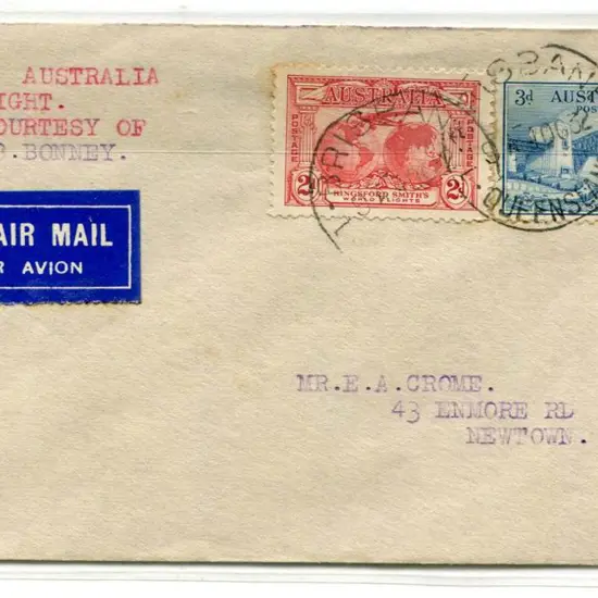 1932 (15th Aug) Brisbane to Brisbane around ...
