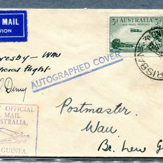 1933 (4th-10th Feb) From Brisbane by boat to Papua ...